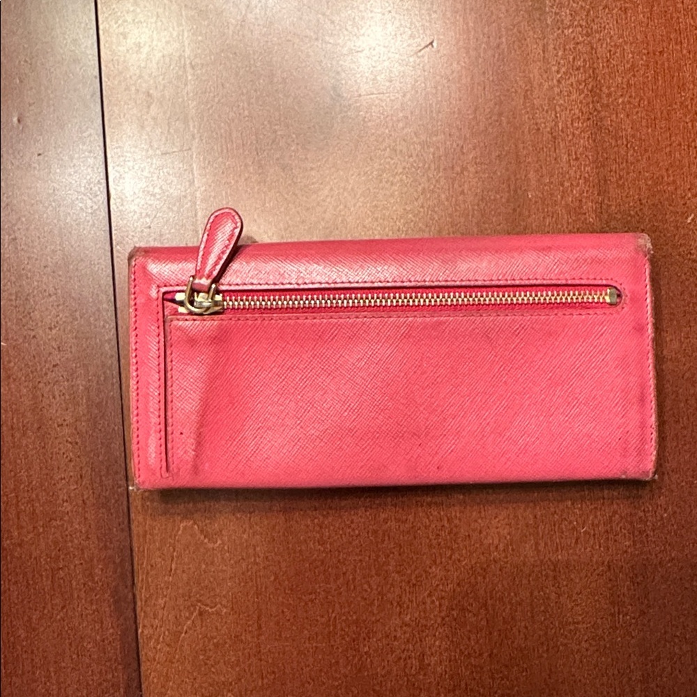 Vintage Prada Pink Saffiano Women's Wallet with Bow - Picture 2 of 7